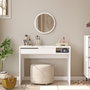 Hanah Home Mesa de maquillaje On18-W Blanca